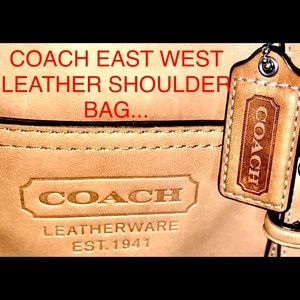 Women’s east west leather COACH shoulder bag